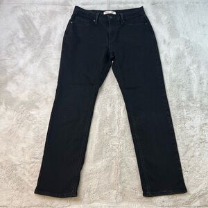 Levis Athletic Straight Jeans Mens Size 29x30 Black Denim Cotton